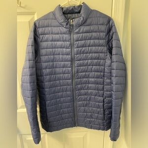 Lands End navy blue puffer jacket 18-20